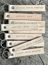 Load image into Gallery viewer, Cottage Keys Leather Key Tag
